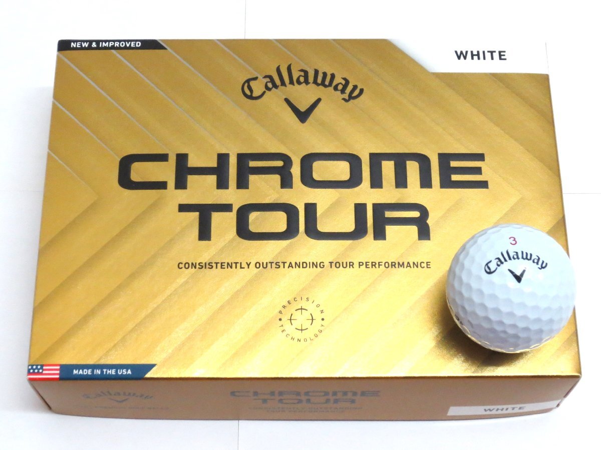 新品★キャロウェイ★クロム ツアー★CHROME TOUR★2024★ホワイト★2箱★24球★2ダース拍卖