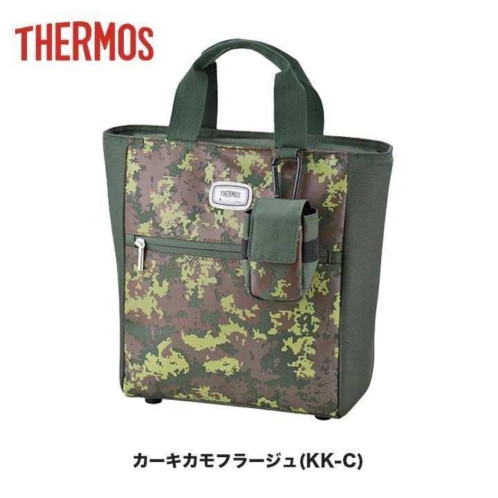 新品★サーモス★THERMOS★RFB-001 保冷ラウンドトートバッグ★容量 5.8L★ボールケース付き★撥水加工★【KK-C】カーキ/カモフラージュ拍卖