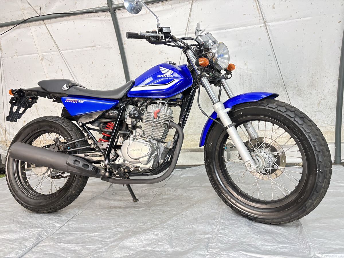 希少ノーマル青 !! 各部メッキ仕様 / 即乗OK / 動画付 / 実動  FTR223 (検 tw ftr sl セロー グラストラッカー 拍卖