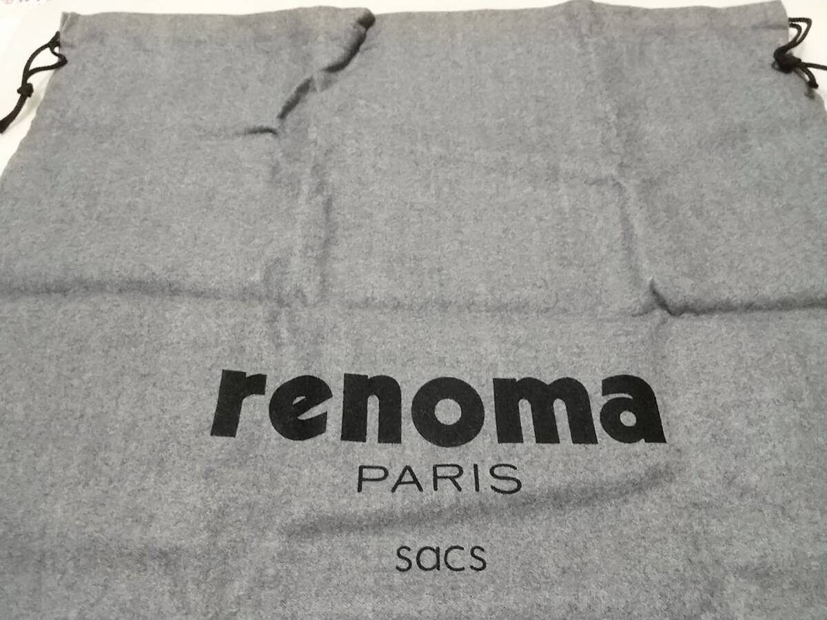 renoma レノマ 巾着袋 正規品 保管袋 布袋 巾着袋 44×44cm グレー【未使用品】拍卖
