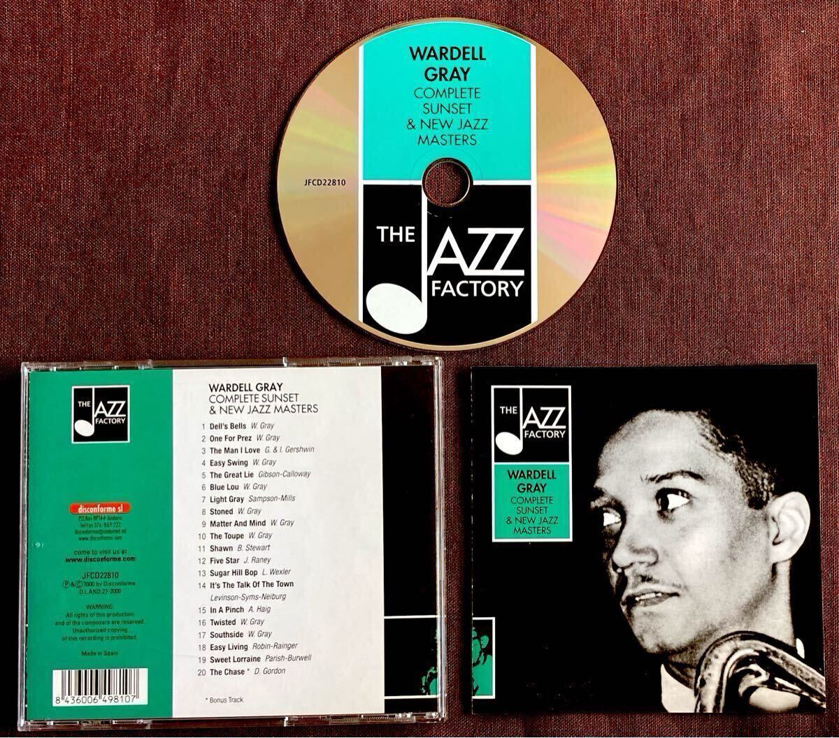 ワーデル・グレイ/ドド・マーマローザ/エロール・ガーナー/アル・ヘイグ/ビバップ・テナー・サックス名匠WARDELL GRAY貴重音源20曲71分1946拍卖