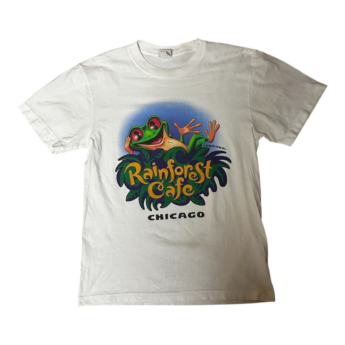 90s〜00s Rainforest Cafe フロッグ Tシャツ S拍卖