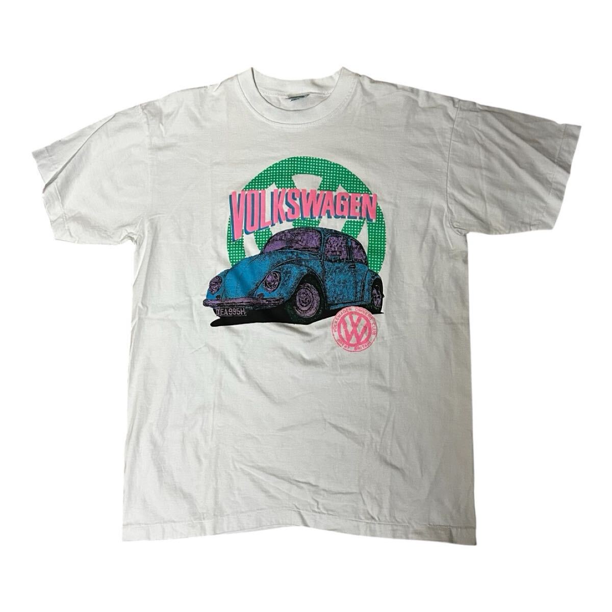 良品 90s VOLKSWAGEN Beetle プリント Tシャツ拍卖