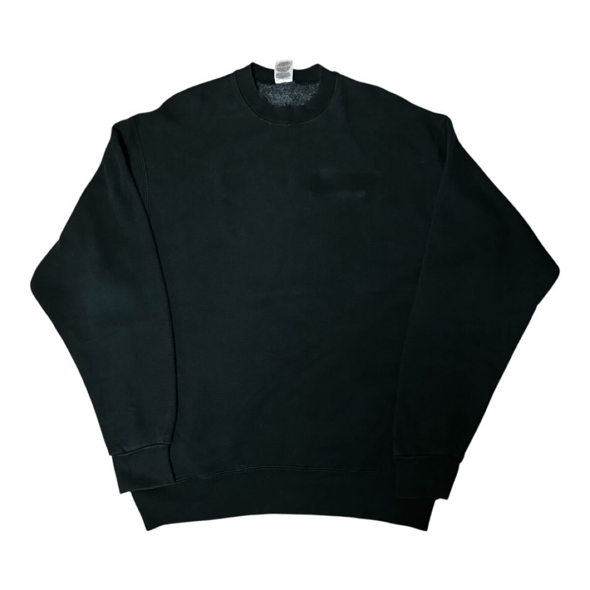 中古品 USA製 FRUIT OF THE LOOM 無地 スウェット XL 黒拍卖