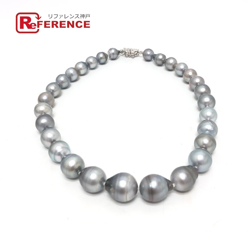 jewelry ジュエリー K14WG バロックパール 11mm~15mm 92.5g ネックレス アクセサリー ネックレス シルバー レディース【中古】拍卖
