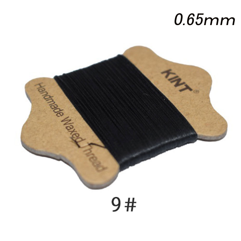 レザークラフト ロービキ糸 ビニモ 0.65mm /9/20m ロウビキ糸 ナイロン糸 ワックスコード 蝋 ロー引き ロウ引き 手縫い 糸拍卖