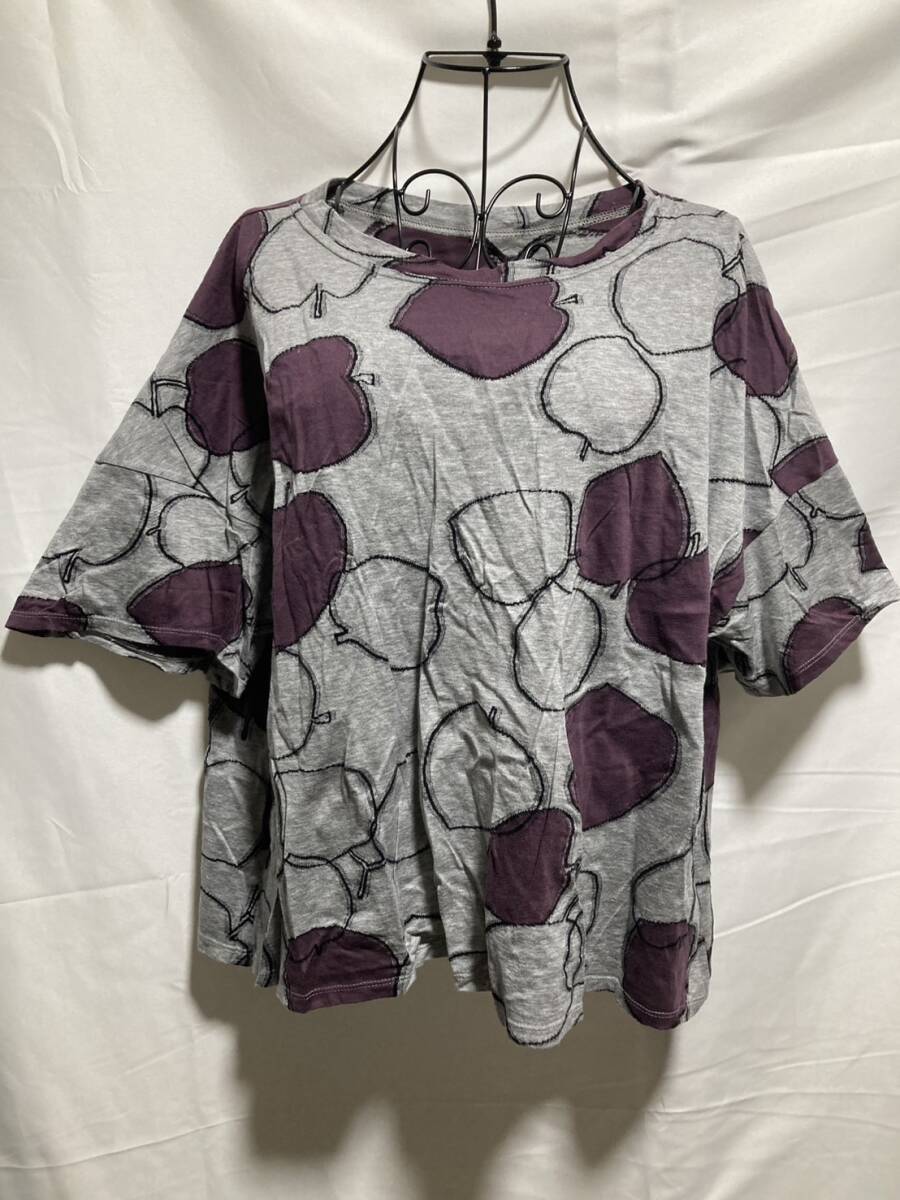 sensounico センソユニコ io comme io イオコムイオトップス カットソー 古着 レディース チュニック 五分袖 夏 38 綿100 io-9-8拍卖