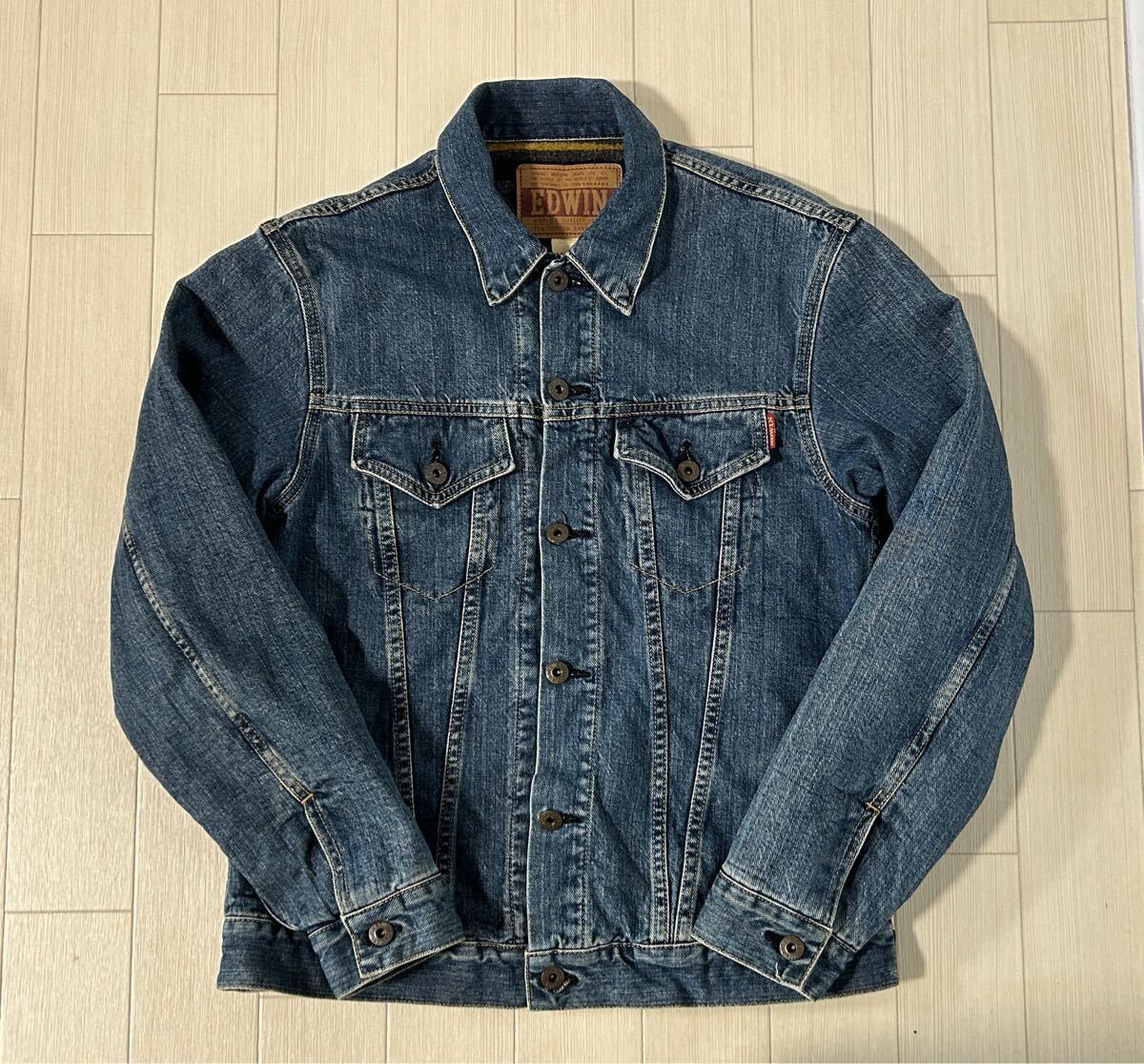 EDWIN エドウィン 5161-97 ブランケット付き デニムジャケット Gジャン M 【送料無料】YN9026IKE拍卖