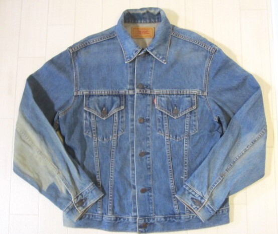 香港製 Levi's リーバイス 70505-02 デニムジャケット Gジャン 香港製 サイズ42 トラッカージャケット 3rd【送料無料】YN9025IKE拍卖