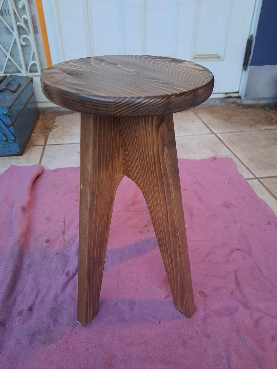 ちっちゃいママのスツール丸いす ヴィンテージ家具風拍卖