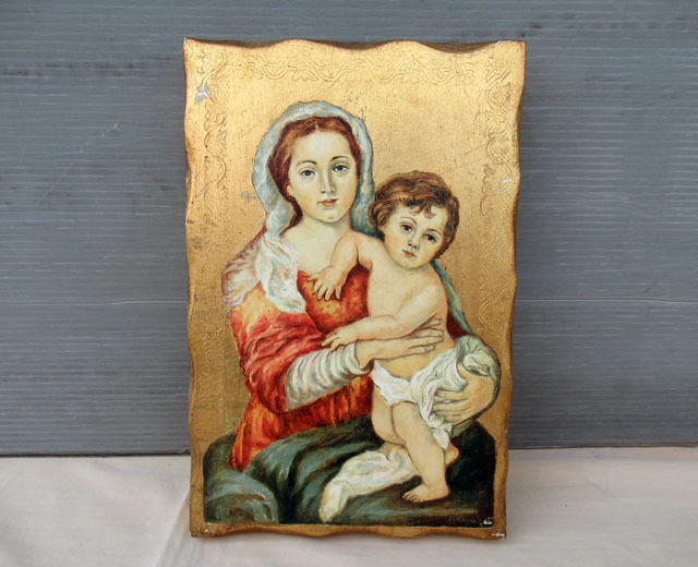 即決■複製 イコン 木製 バルトロメオ・エスタバン・ムリーリョ 聖母子 手彩色■ぬ-72拍卖