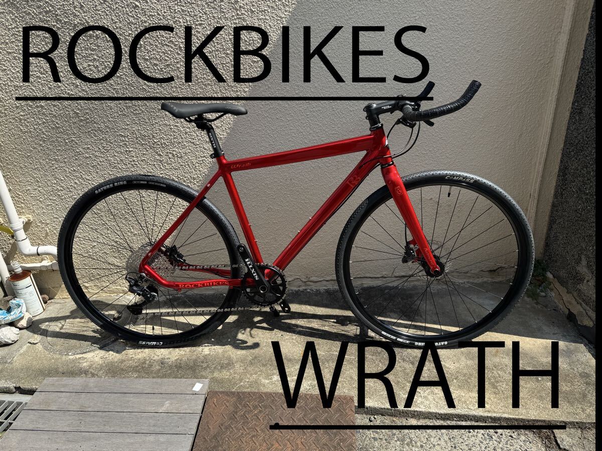 ROCKBIKESロックバイクスWRATHラース【新品】サイズMレッドガーネット ブルホーンカスタム B級品拍卖