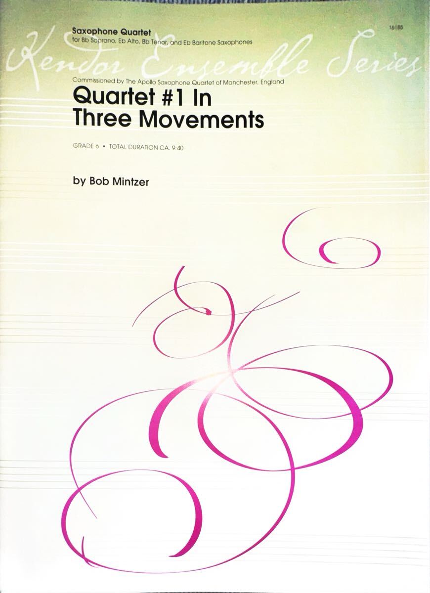 カルテット NO1 スリームーブメント【サックス四重奏】拍卖