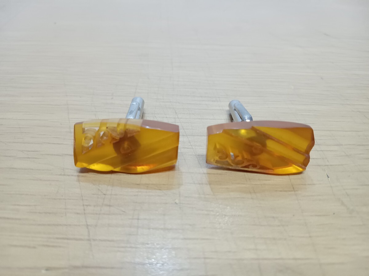 カフスボタン メンズ アクセサリー イエローパーツ used拍卖