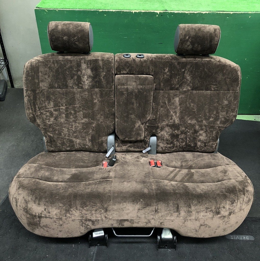 ☆キューブ NZ12 スエード生地リアシート 純正OP品 現状品 動作OK センターヘッドレスト欠品 送料サイズ【L】拍卖