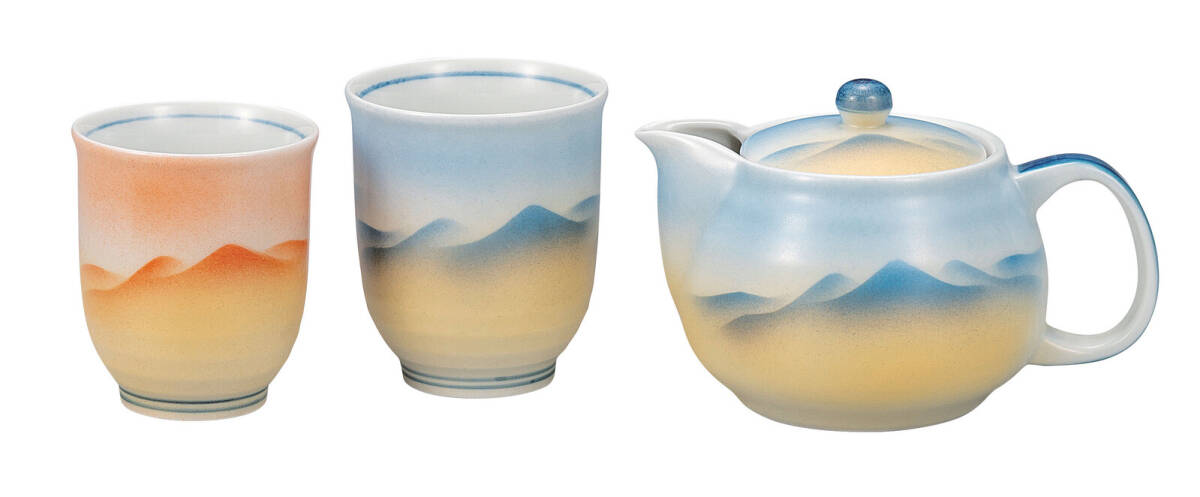 九谷焼! ☆山水・くつろぎ茶器セット☆ K9-664 新品 コーヒー 紅茶 ミルク ラテ エスプレッソ カプチーノ 茶器 ギフト拍卖