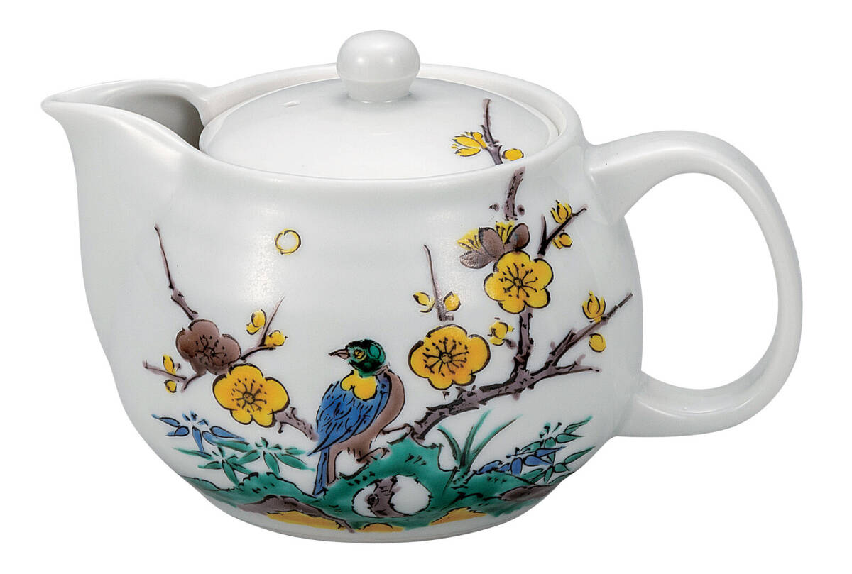 九谷焼! ☆古九谷花鳥・ポット急須☆ K9-650 新品 コーヒー 紅茶 ミルク ラテ エスプレッソ カプチーノ 茶器 ギフト拍卖