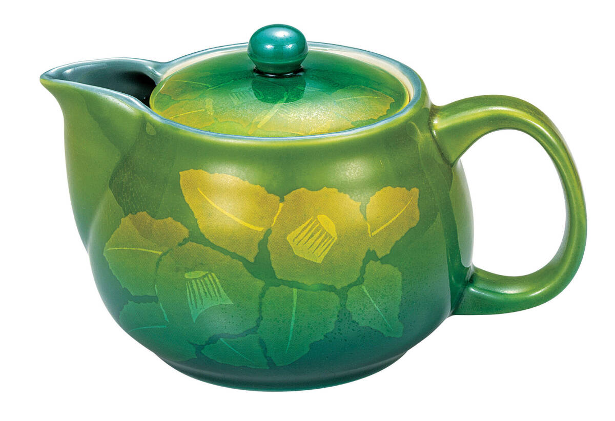 九谷焼! ☆銀山茶花・ポット急須☆ K9-625 新品 コーヒー 紅茶 ミルク ラテ エスプレッソ カプチーノ 茶器 ギフト拍卖