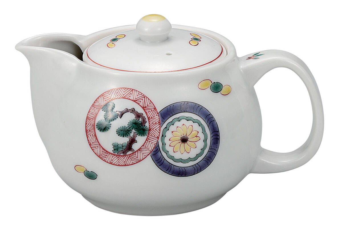 九谷焼! 銀泉窯 ☆丸文・ポット急須☆ K9-635 新品 コーヒー 紅茶 ミルク ラテ エスプレッソ カプチーノ 茶器 ギフト拍卖