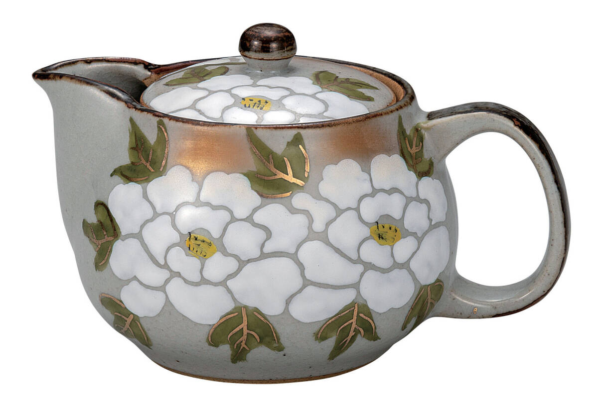 九谷焼! ☆白牡丹・ポット急須☆ K9-609 新品 コーヒー 紅茶 ミルク ラテ エスプレッソ カプチーノ 茶器 ギフト拍卖