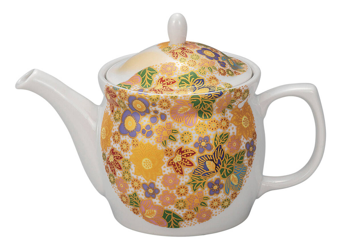 九谷焼! ☆花詰・ポット急須☆ K9-618 新品 コーヒー 紅茶 ミルク ラテ エスプレッソ カプチーノ 茶器 ギフト拍卖