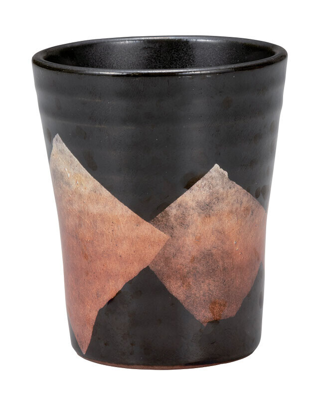 九谷焼! 竜彩 ☆銀彩オレンジ冷酒杯☆ K9-1199 新品 酒盃 サカズキ 杯 盃 お猪口 馬上杯 ギフト拍卖