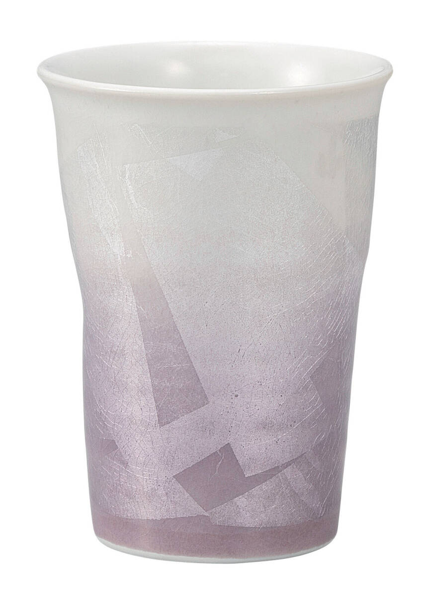 九谷焼! ☆紫銀彩・フリーカップ☆ K9-1147 新品 汲出 煎茶 ほうじ茶 茶器 ギフト拍卖