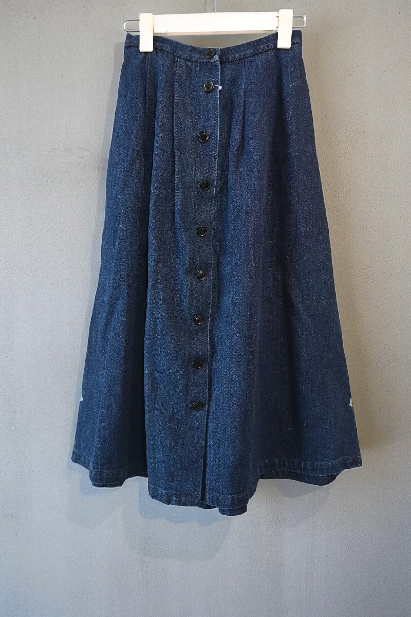 ★タグ有 未使用 IENA/イエナ *seseデニムタックスカート フロントボタン/size:36//定価¥16.500* 古着のgplus広島 2509r1拍卖