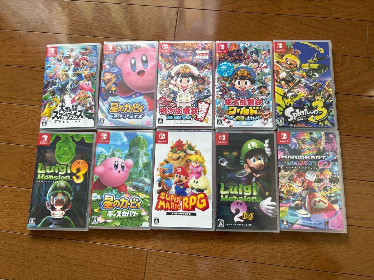 Nintendo switch ソフト 未開封品多数あり マリオカート ルイージマンション等 拍卖