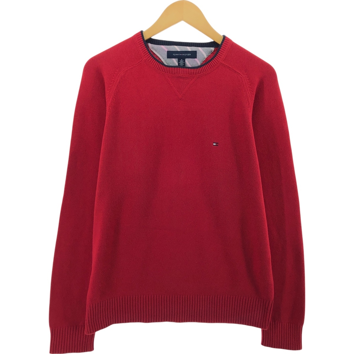 古着 トミーヒルフィガー TOMMY HILFIGER コットンニットセーター メンズM相当 /eaa390243 【SS2509_30】拍卖