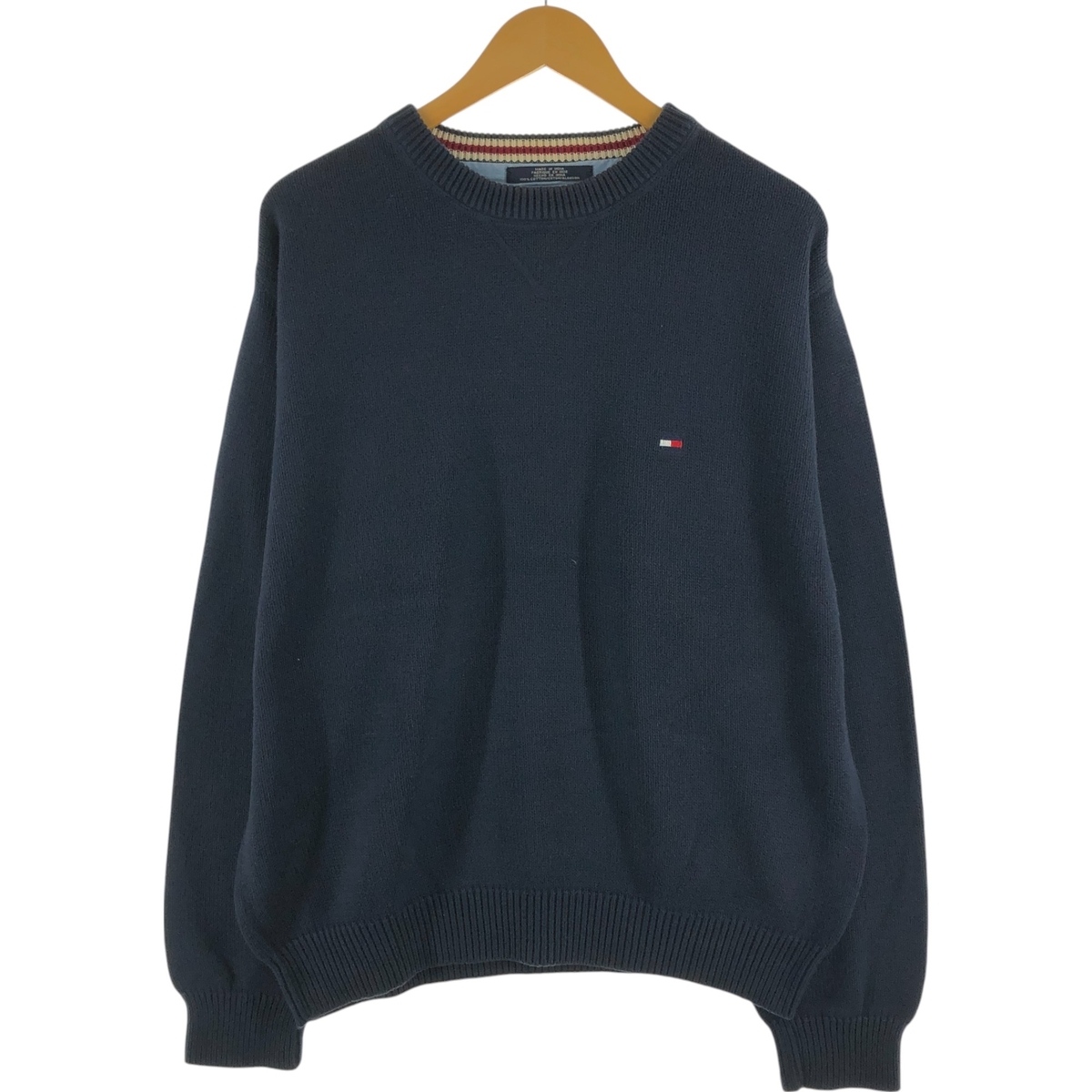 古着 トミーヒルフィガー TOMMY HILFIGER コットンニットセーター メンズXL相当 /eaa472761 【SS2509_30】拍卖