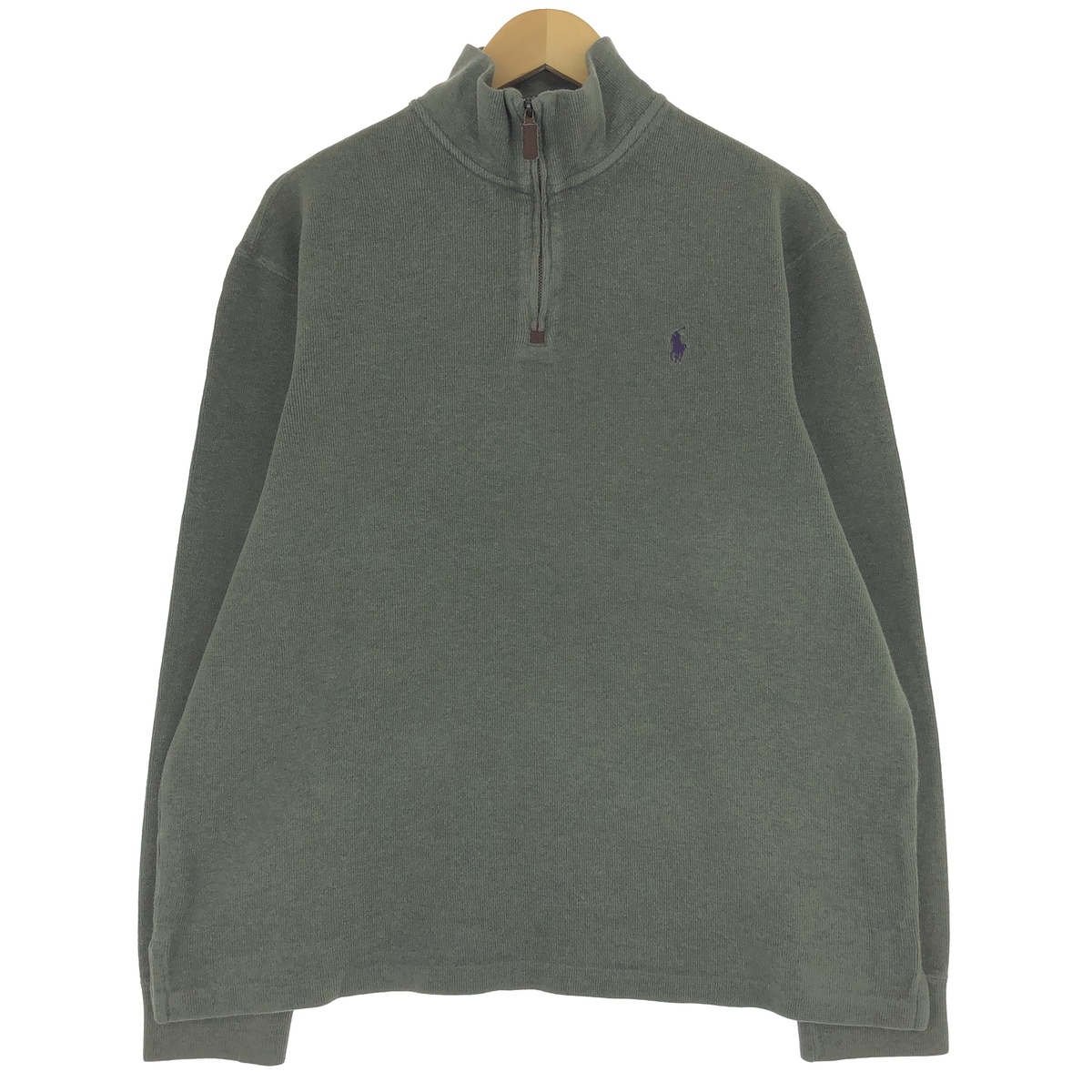 古着 ラルフローレン Ralph Lauren POLO RALPH LAUREN ハーフジップスウェットシャツ トレーナー メンズL相当 /eaa502001 【SS2509_30】拍卖