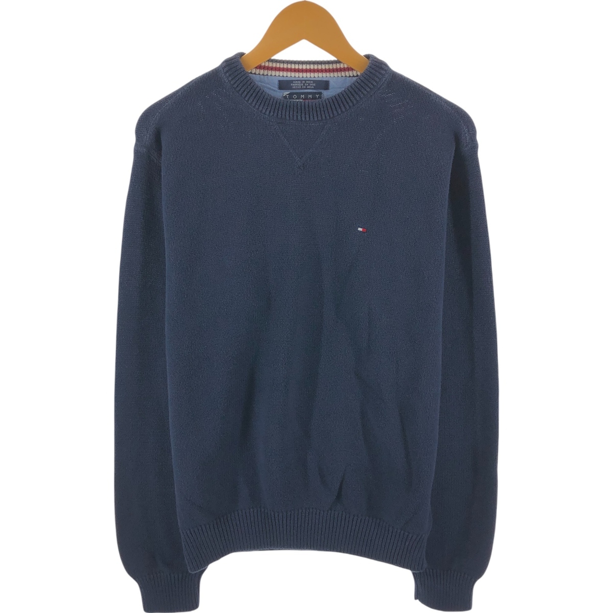 古着 90年代 トミーヒルフィガー TOMMY HILFIGER コットンニットセーター メンズM相当 ヴィンテージ /eaa492523 【SS2509_30】拍卖