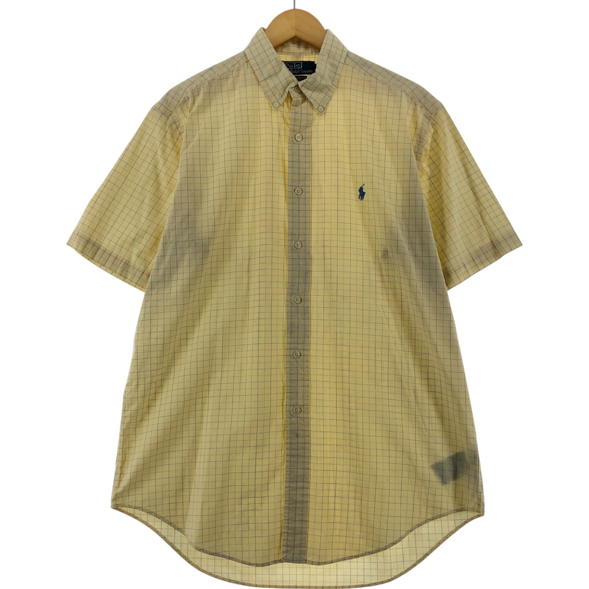 古着 ラルフローレン Ralph Lauren YARMOUTH 半袖 ボタンダウン チェックシャツ メンズM相当 /eaa532297 【SS2509_10】拍卖