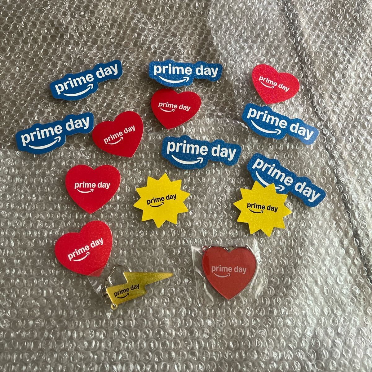 Amazon prime day アマゾン キーホルダー ステッカー セット シール プライムデー 非売品 ノベルティー まとめ売り 公式グッズ 新品未使用拍卖