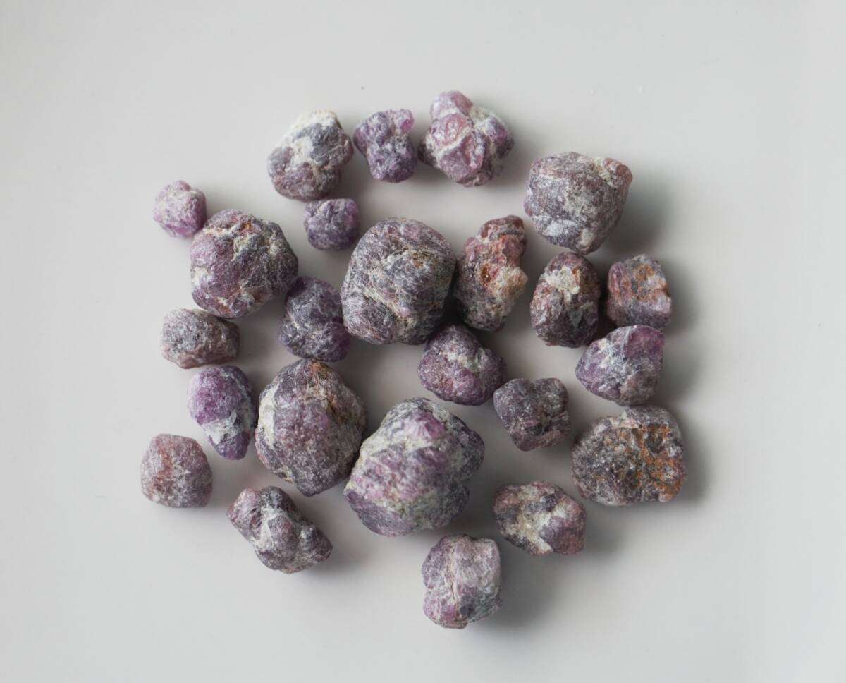 103ct 天然石 ルビー 原石 セット売り パキスタン産拍卖