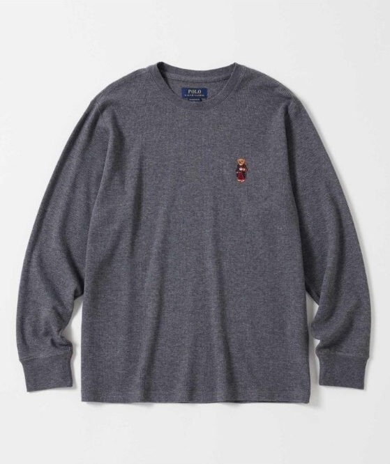 ラルフローレンRalph Laurenワッフルロングスリーブクルーネック フォールモーニングローブポロベア新品未使用タグ付き送料無料匿名取引拍卖