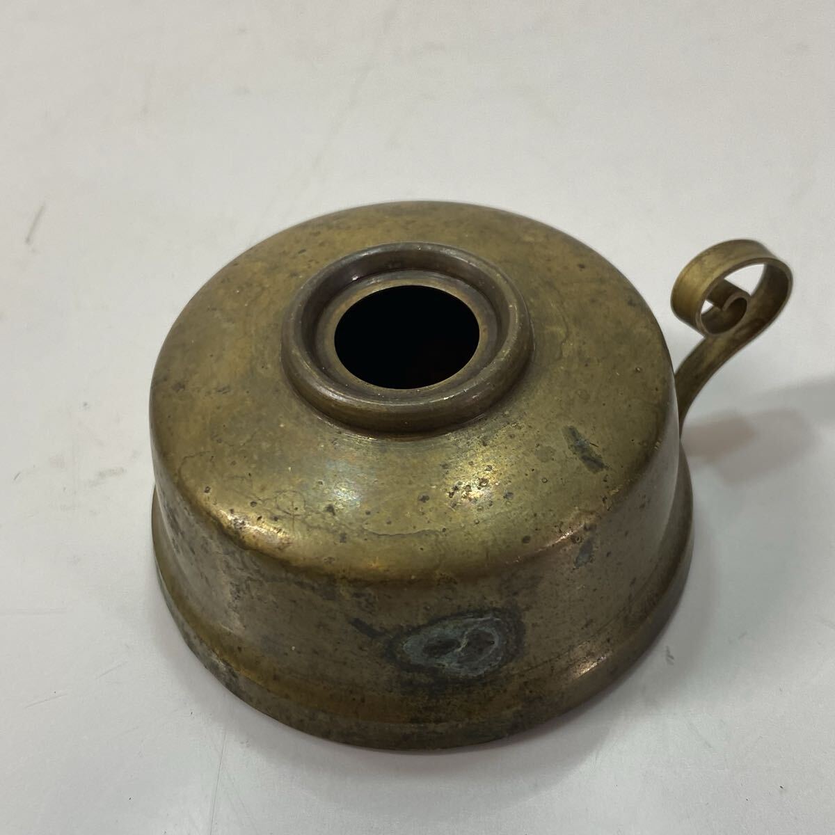 金属製 アルコール ランプ 土台 オイルタンク パーツ 部品 置物 インテリア 飾 オブジェ 真鍮製拍卖