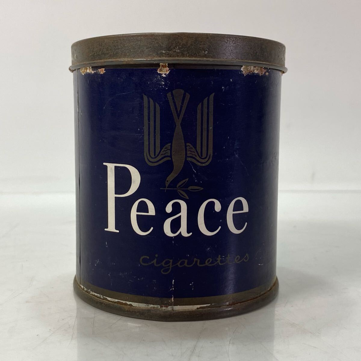 Peace ピース タバコ缶 ティン tin缶 空き缶 レトロ 古雑貨 古道具 置物 小物入れ インテリア 飾拍卖
