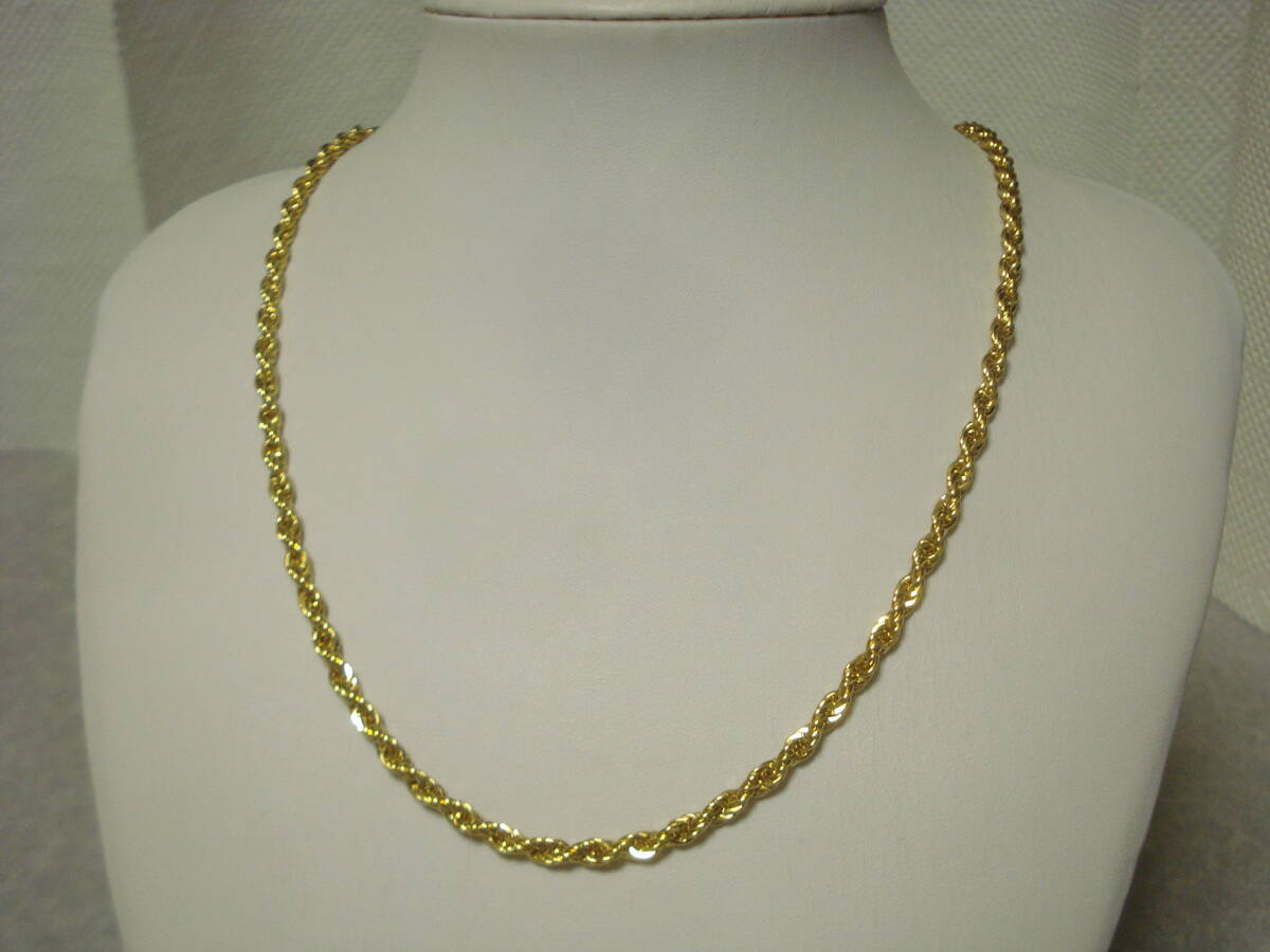 ☆ ピエールカルダン チェーン ネックレス☆ ゴールド ねじり チェーン拍卖