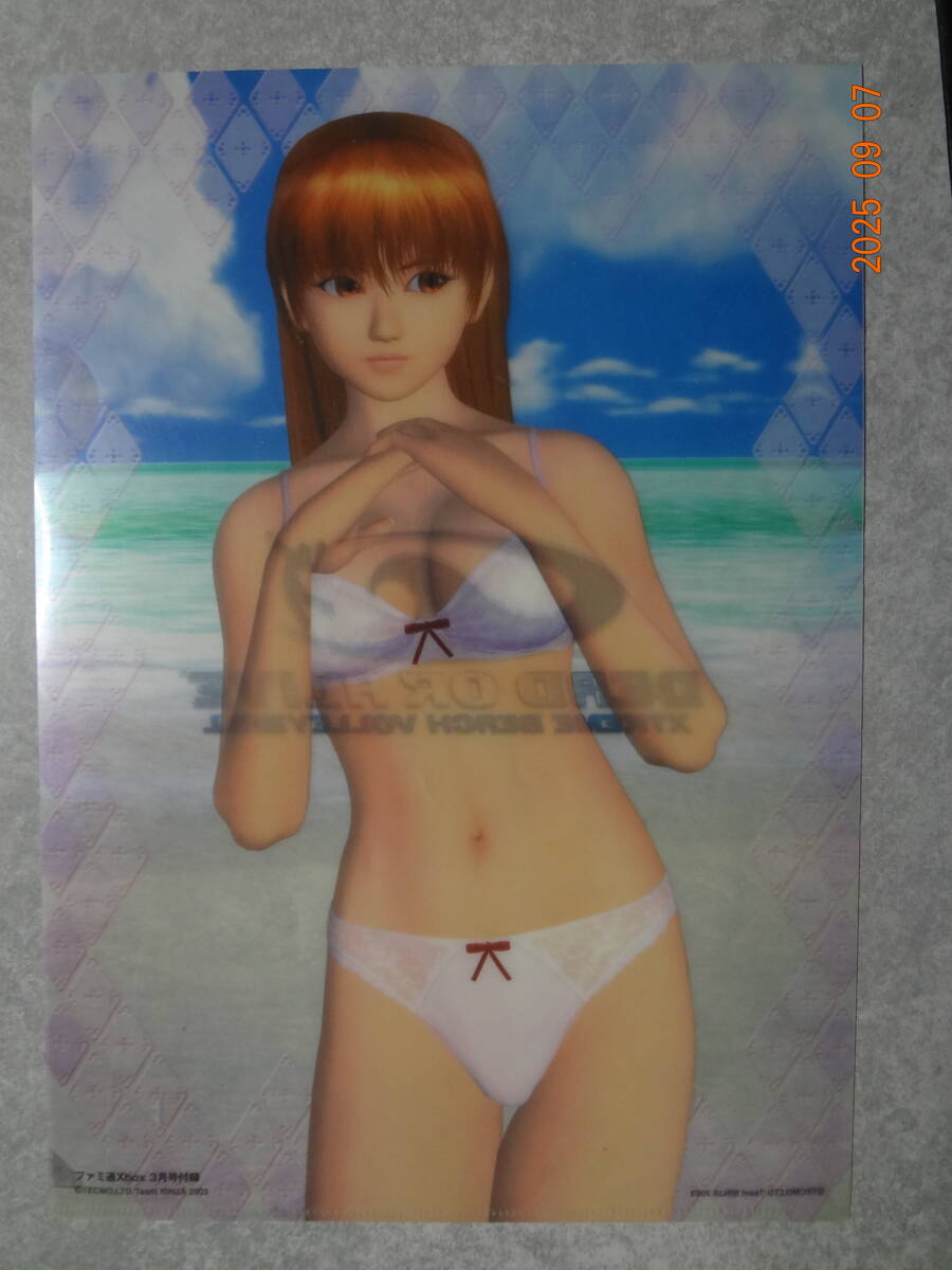 クリアファイル ファミ通Xbox付録 B5 デッドオアアライブ かすみ拍卖