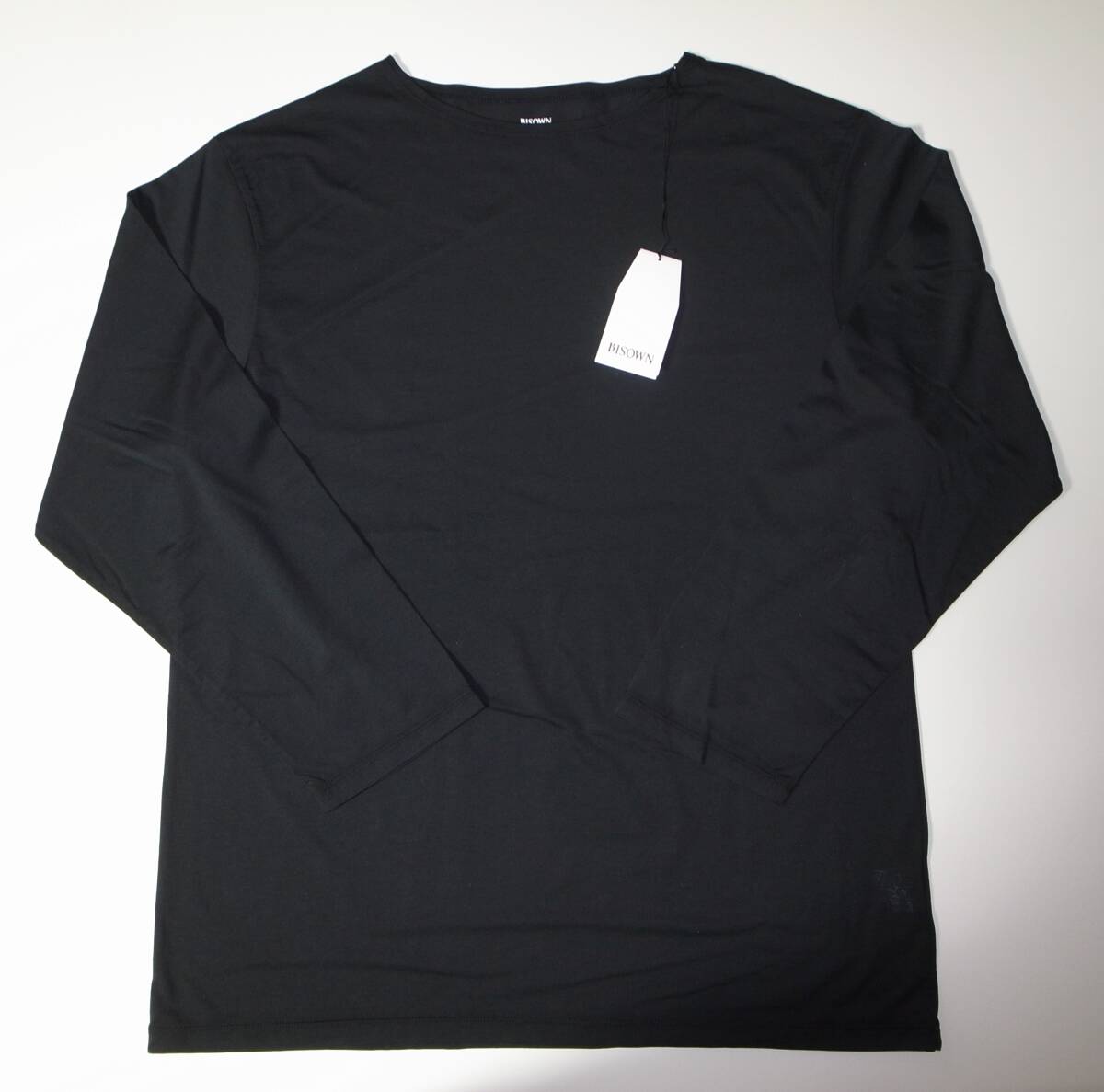 BISOWN BASQUE TEE バスクシャツ 長袖 カットソー size4 black拍卖
