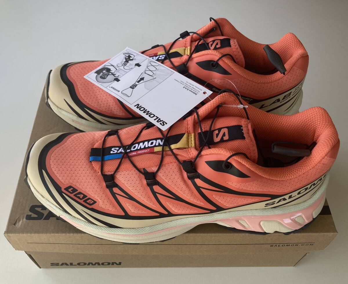 SALOMON XT-6 26.5cm US8.5 Living Coral拍卖
