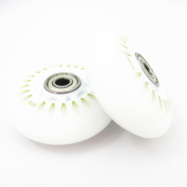 リップスティックデラックスミニ 68mm 交換用 互換 ウィール レインボーカラー スケボー 光る タイヤ ローラーブレード リップスター 互換拍卖