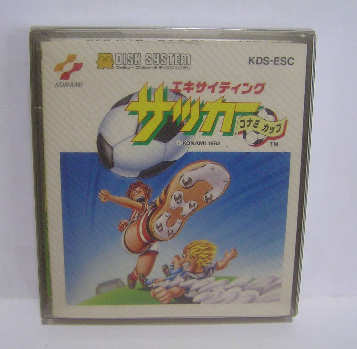 ファミコン ディスクカード エキサイティングサッカー コナミ キャラカード ※動作未確認拍卖