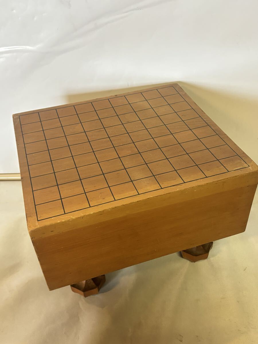☆SA4861☆将棋盤 厚み約15cm 重さ約8kg/将棋/ 木製/ 脚付/ 娯楽/ ボードゲーム/拍卖