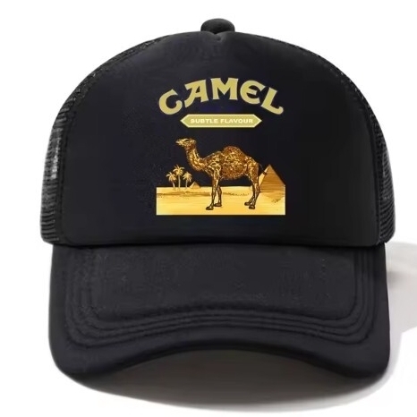 新品 キャメル CAMEL ラクダ メッシュ キャップ 野球帽 帽子 黒 ユニセックス メンズ レディース アメカジ ストリート トラッカー拍卖