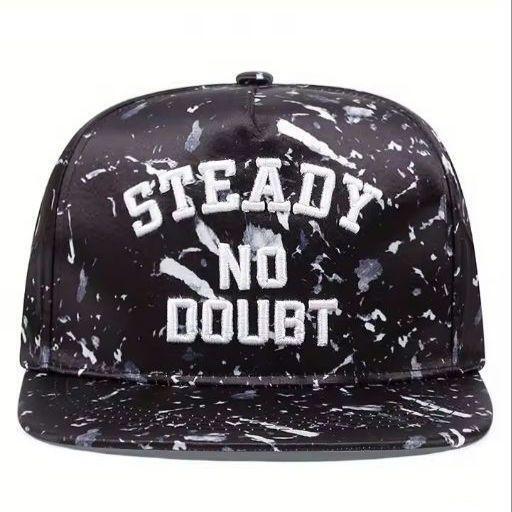 新品 STEADYN NO DOUBT 刺繍 キャップ 野球帽 帽子 黒 ブラック メンズ レディース ユニセックス アメカジ ストリート ヒップホップ拍卖