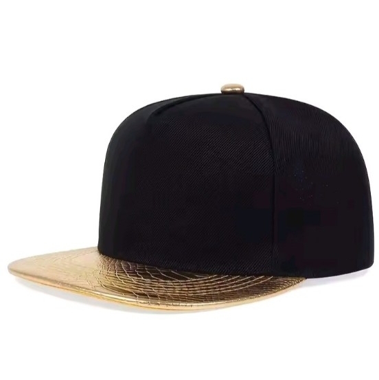 新品 キャップ 野球帽 帽子 金 黒 ユニセックス メンズ レディース アメカジ ストリート フラットキャップ ツートンキャップ 派手拍卖