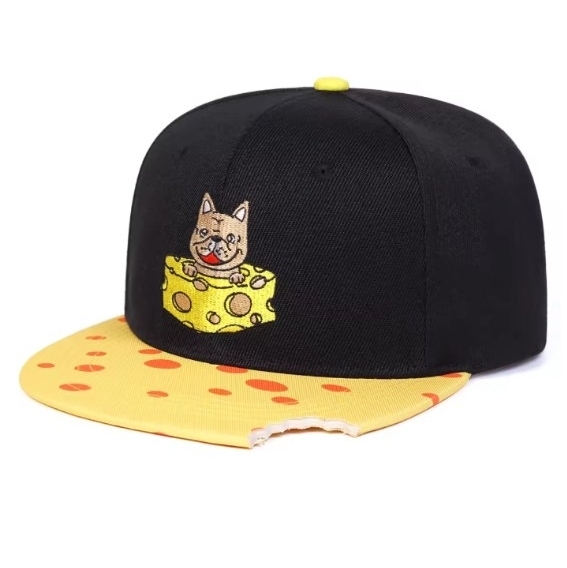新品 フレンチブルドッグ チーズ 犬 キャップ 野球帽 帽子 メンズ レディース ユニセックス 派手 スケーター ヒップホップ かわいい拍卖